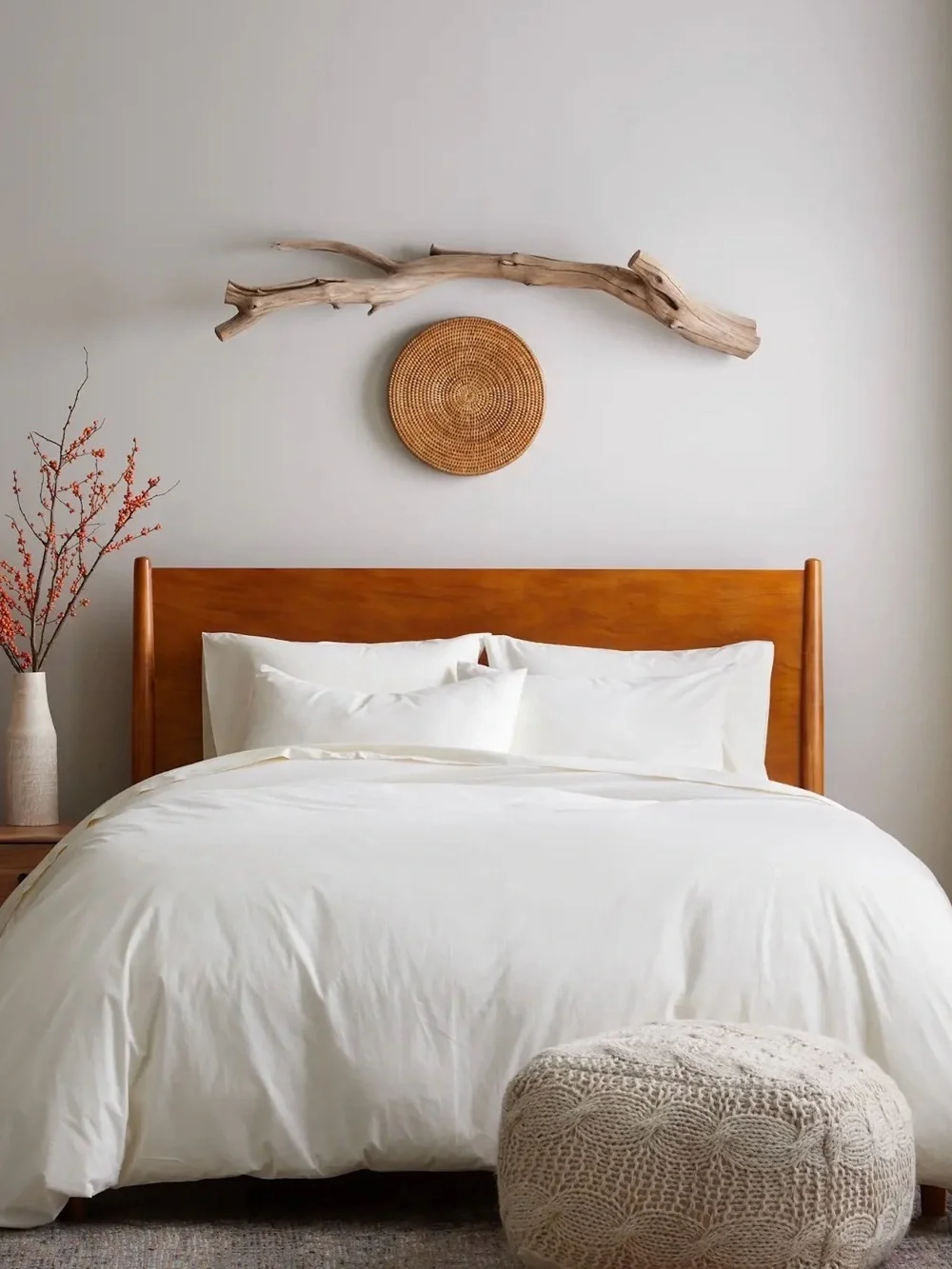 Quince Queen Size Organic Brushed Cotton Duvet Cover And Bag In Ivory Brand New